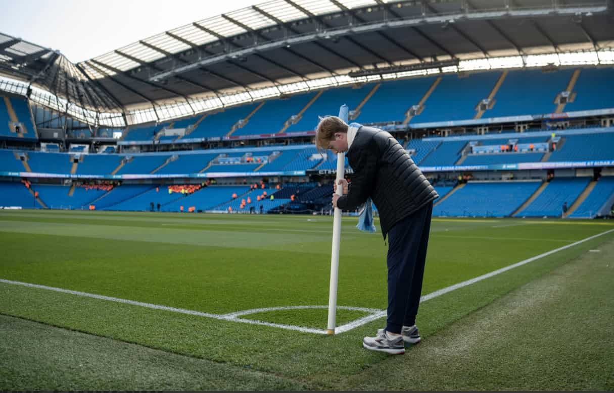 VVIP Hospitality at Manchester City Setting the Flag